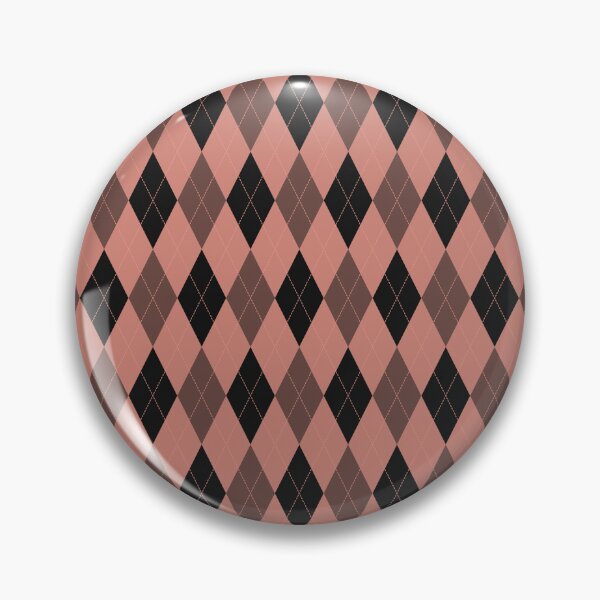 Item preview, Black And Coral Argyle Pattern designed and sold by pattern-archive.