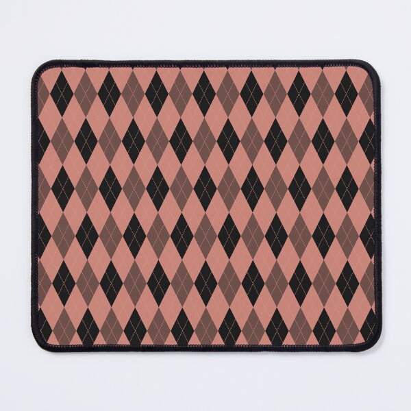 Item preview, Black And Coral Argyle Pattern designed and sold by pattern-archive.