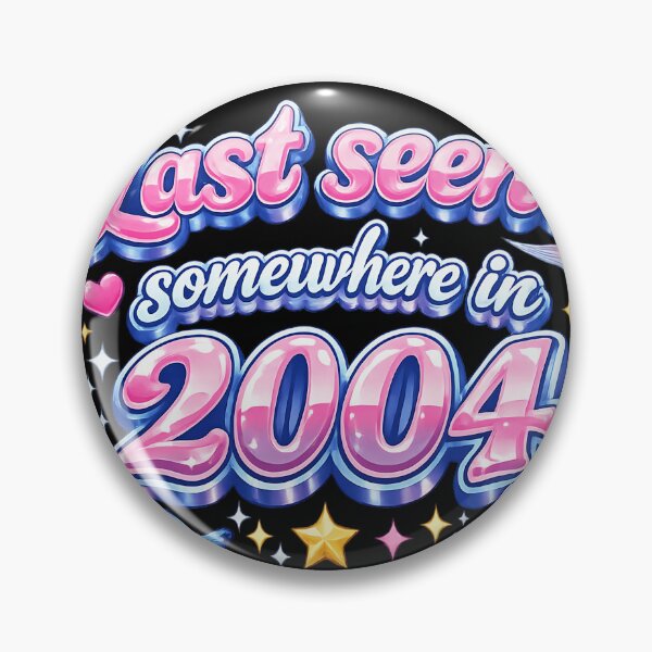 Item preview, Last Seen Somewhere in 2004 – Y2K Nostalgia Aesthetic Bubble Typography Retro Internet Vibes T-Shirt designed and sold by XxZainStylexX.