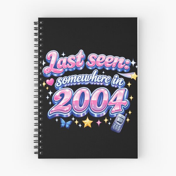 Item preview, Last Seen Somewhere in 2004 – Y2K Nostalgia Aesthetic Bubble Typography Retro Internet Vibes T-Shirt designed and sold by XxZainStylexX.