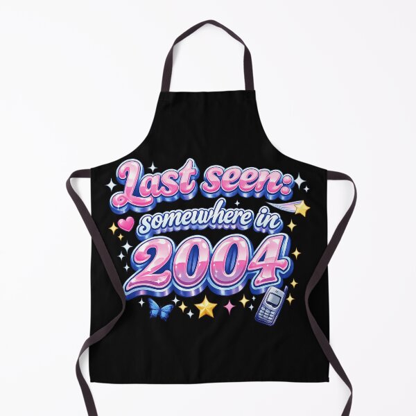 Item preview, Last Seen Somewhere in 2004 – Y2K Nostalgia Aesthetic Bubble Typography Retro Internet Vibes T-Shirt designed and sold by XxZainStylexX.