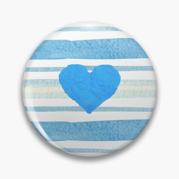 Item preview, Cute White Foxes Pattern – Blue Stripes & Heart designed and sold by HotPicksStore.