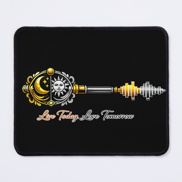 Item preview, Celestial Sun Moon Key Live Today Love Tomorrow designed and sold by ZenRave Designs.