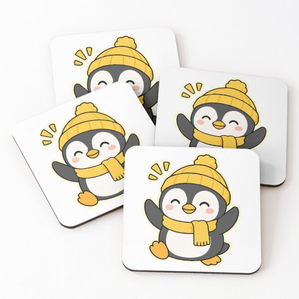 Item preview, Cute Happy Penguin Sticker Kawaii Smiling Penguin Design designed and sold by Olivra.