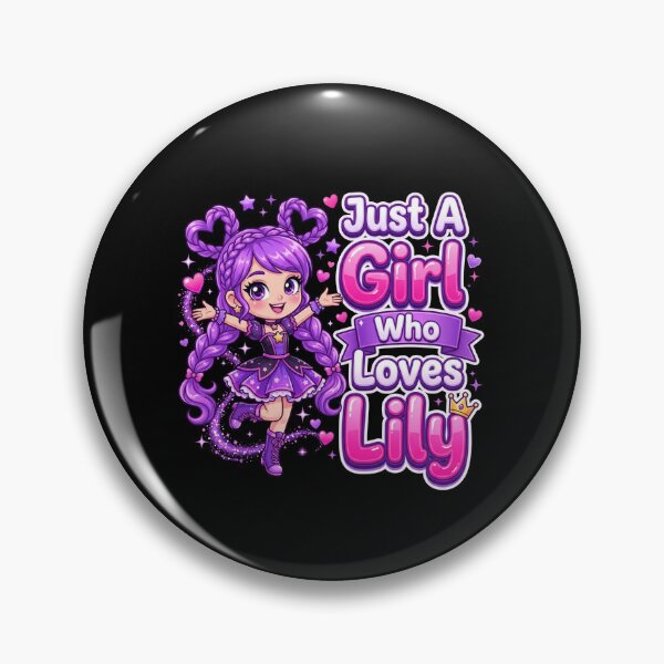 Item preview, Just A Girl Who Loves Lily Personalized Name Girl Birthday Gift designed and sold by SofenArt.