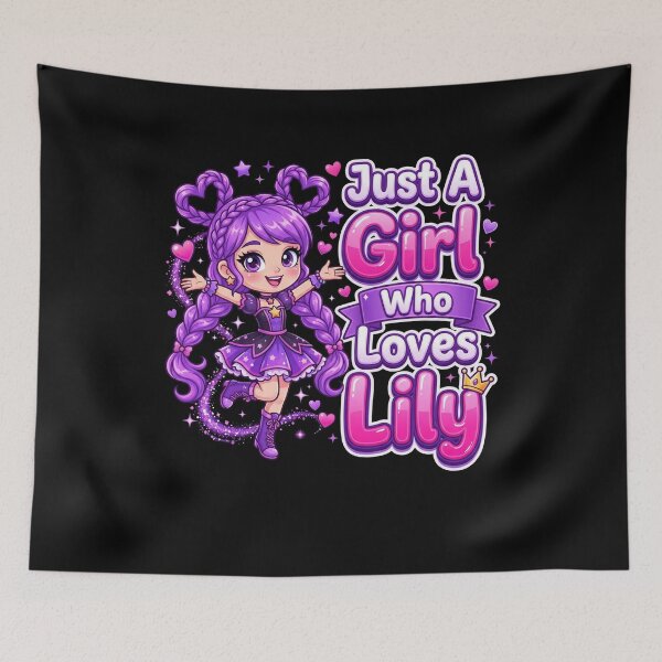 Item preview, Just A Girl Who Loves Lily Personalized Name Girl Birthday Gift designed and sold by SofenArt.