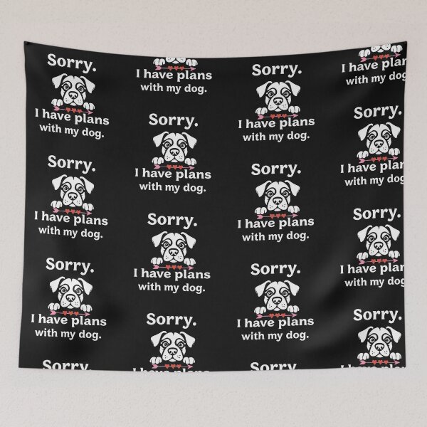 Item preview, Sorry I Have Plans With My Dog Funny Tee designed and sold by artlife4.