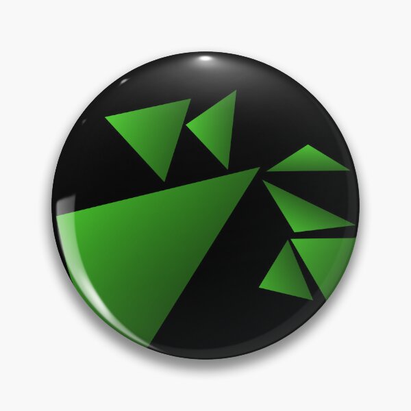 Item preview, Emerald Green and Black Shattered Geometric Triangles designed and sold by Typomuse-studio.