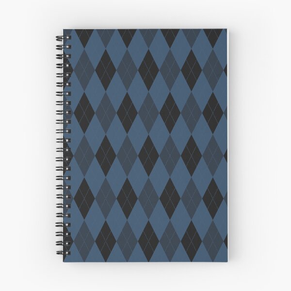 Artikelvorschau, Schwarzes und Denim-Argyle-Muster entworfen und verkauft von pattern-archive.