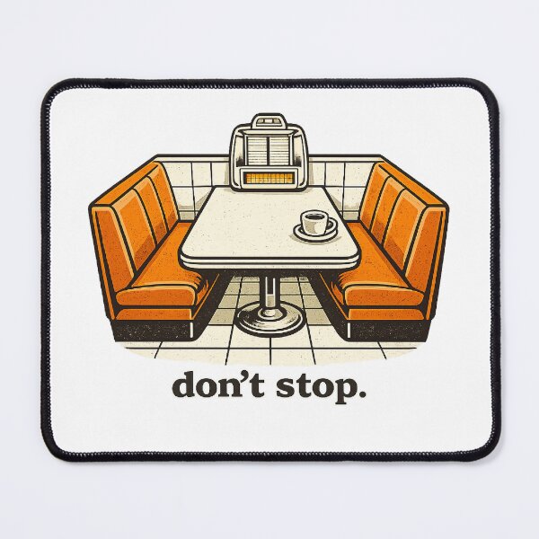 Item preview, Dont Stop Classic Diner Booth Jukebox Coffee Cup Retro Mid Century Americana Roadside New Jersey Mafia designed and sold by The Junto Shop.