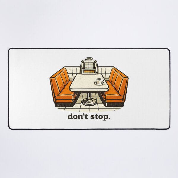 Item preview, Dont Stop Classic Diner Booth Jukebox Coffee Cup Retro Mid Century Americana Roadside New Jersey Mafia   designed and sold by The Junto Shop.