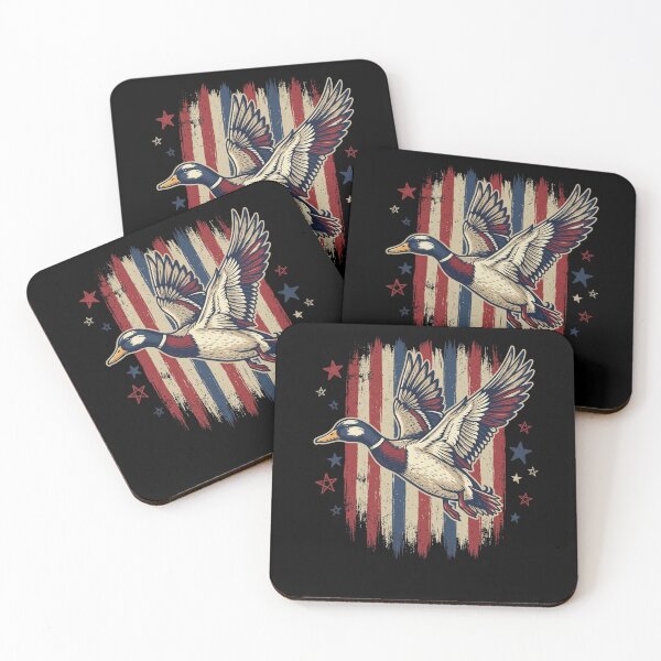Item preview, American Flag Duck Hunting Wildlife Patriot designed and sold by SofenArt.