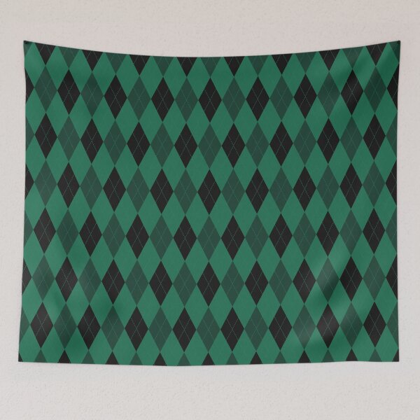 Item preview, Black And Green Argyle Pattern designed and sold by pattern-archive.