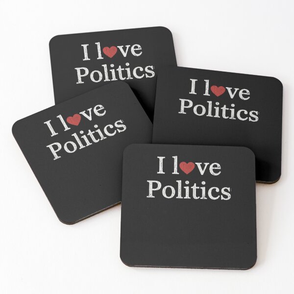 Item preview, I Love Politics Political Science Enthusiast Voter designed and sold by SofenArt.