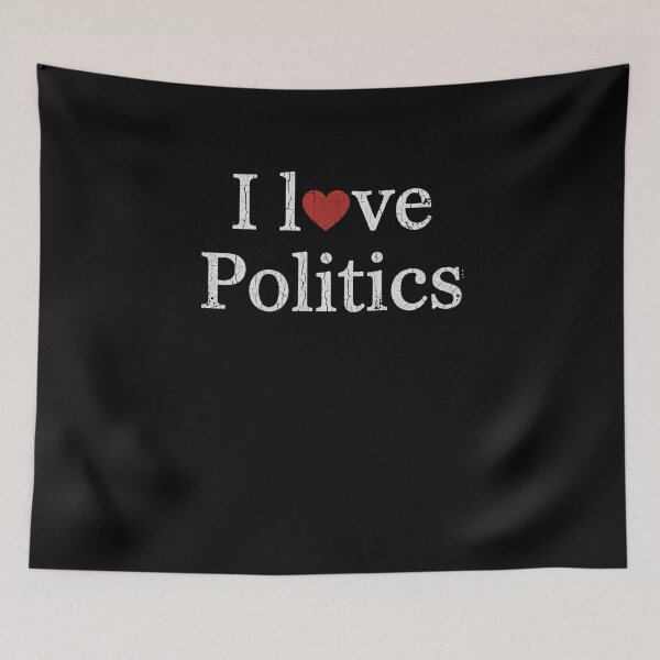 Item preview, I Love Politics Political Science Enthusiast Voter designed and sold by SofenArt.