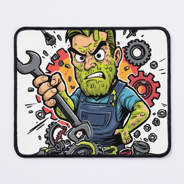 Item preview, Funny Mechanic Monster Grease Life Dirty Garage Worker Humor Auto Repair Design designed and sold by Pochininki.