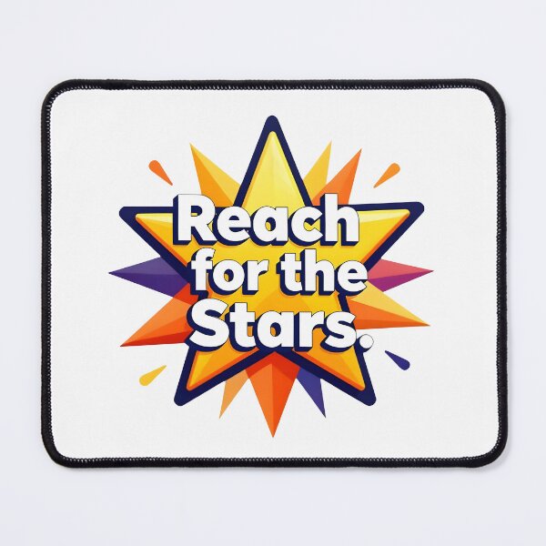 Item preview, An artistic star with the phrase “Reach for the Stars.” designed and sold by Beleza e Estilo.