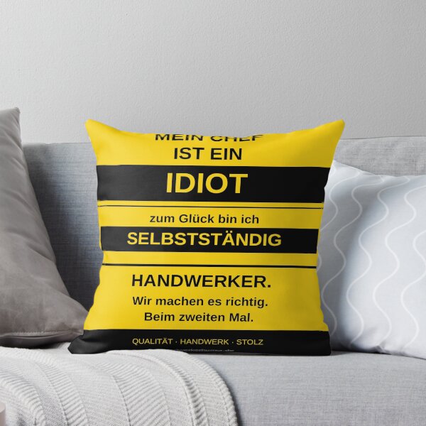 Item preview, My boss is an idiot (self-employed) designed and sold by TradesmanFunny.