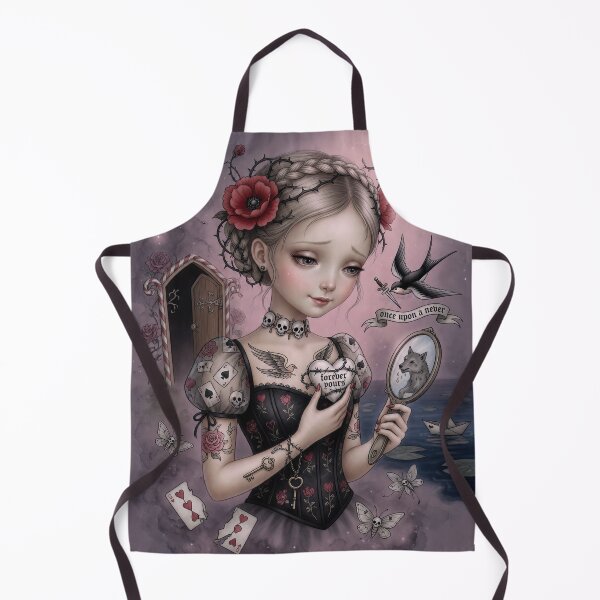 Item preview, once upon a never. Gothic Surreal Girl Wall Art Print – Dark Fairytale Portrait designed and sold by Piagor.