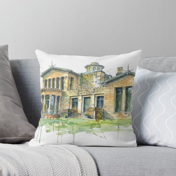 Item preview, Watercolour illustration of Holmwood House, Glasgow, Scotland designed and sold by davidelder.