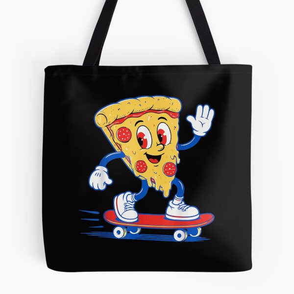 Item preview, Vintage Rubber Hose Cartoon Pizza Slice Riding Skateboard Fun Food Art designed and sold by EricCotanori.