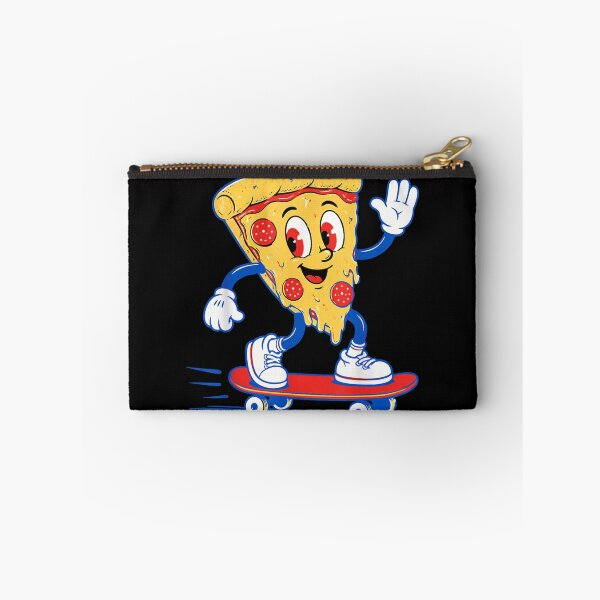 Item preview, Vintage Rubber Hose Cartoon Pizza Slice Riding Skateboard Fun Food Art designed and sold by EricCotanori.