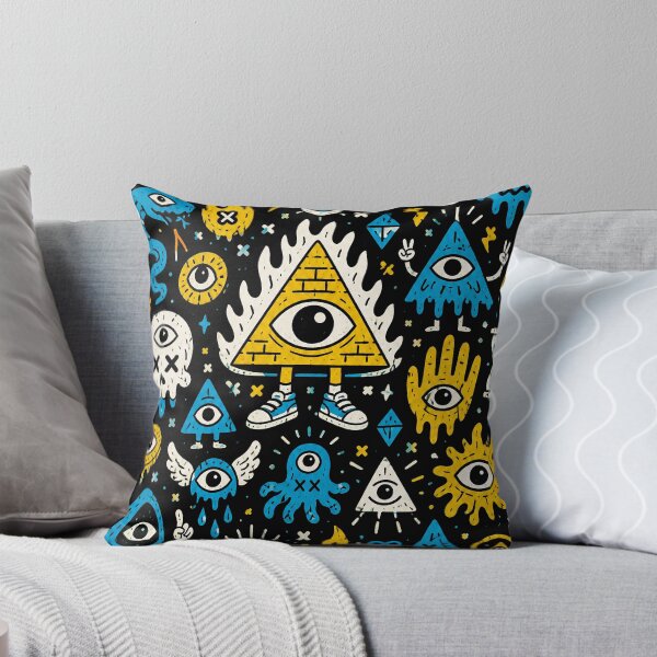 Item preview, Weird Mystic Eye Doodle Pattern designed and sold by ZetaDream.