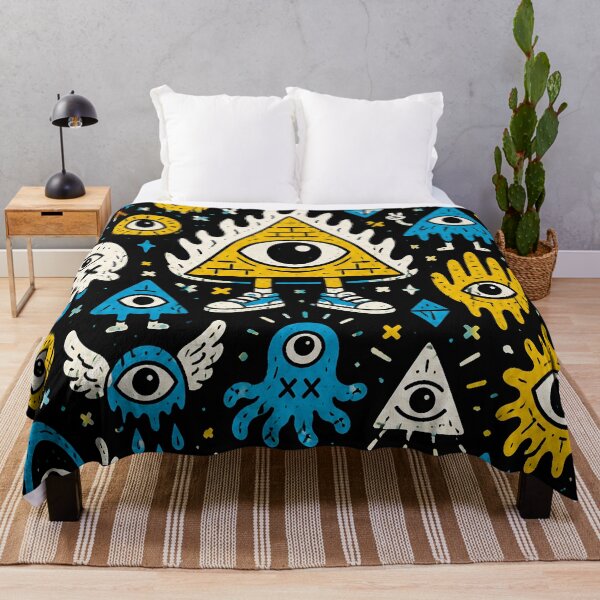 Item preview, Weird Mystic Eye Doodle Pattern designed and sold by ZetaDream.