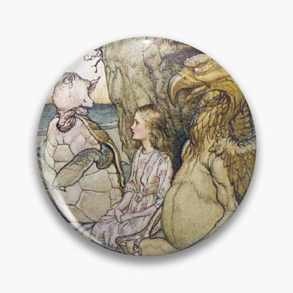 Item preview, The Gryphon and the Mock Turtle by Arthur Rackham | Alice in Wonderland Vintage Illustration Print designed and sold by Grand Illusions.