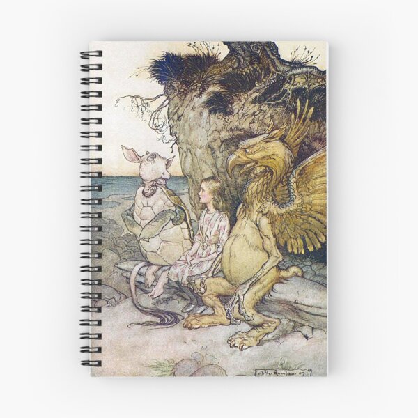 Item preview, The Gryphon and the Mock Turtle by Arthur Rackham | Alice in Wonderland Vintage Illustration Print designed and sold by Grand Illusions.
