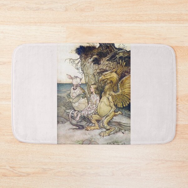 Item preview, The Gryphon and the Mock Turtle by Arthur Rackham | Alice in Wonderland Vintage Illustration Print designed and sold by Grand Illusions.