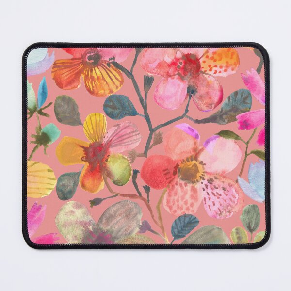 Item preview, Hothause Colorful Watercolor Floral Hand Painted Botanical Vibrant Pink designed and sold by moonsoonstudio.