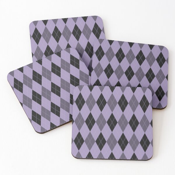 Item preview, Black And Lilac Argyle Pattern designed and sold by pattern-archive.