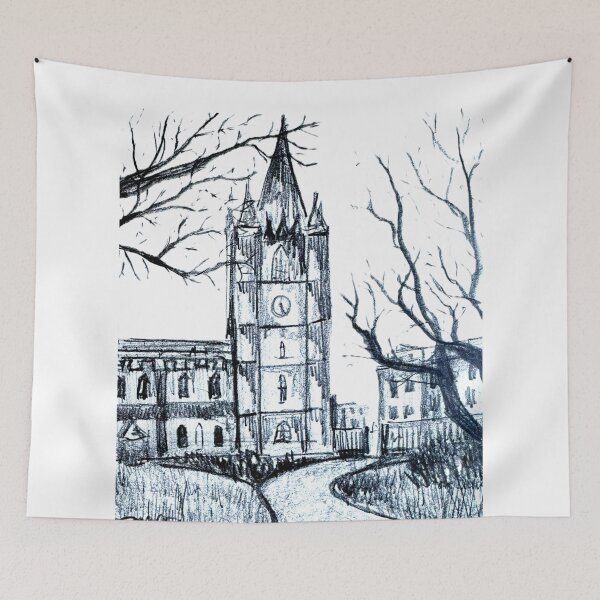 Item preview, St. Patrick's Cathedral, Dublin | Graphite and Charcoal designed and sold by miguelfra.artwork.