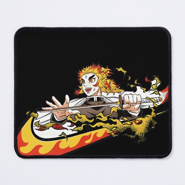 Item preview, Flame Hashira Rengoku Anime Nike Swoosh Mashup Graphic designed and sold by Andruzito.