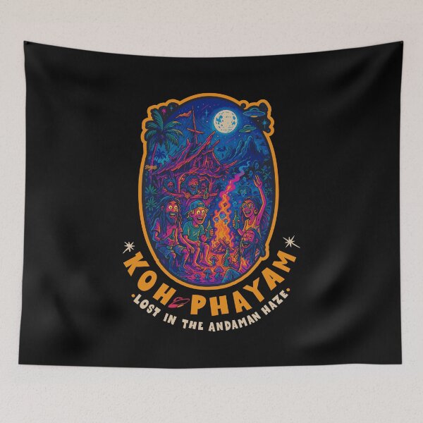 Item preview, Koh Phayam Thailand Andaman Psychedelic Beach designed and sold by Boogosh.