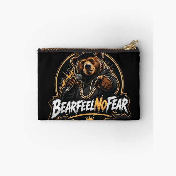 Item preview, Hip Hop Rapper Bear Mascot Urban Streetwear Bear Feel No Fear designed and sold by EricCotanori.