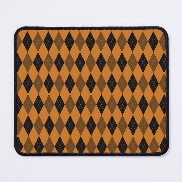 Item preview, Black And Orange Argyle Pattern designed and sold by pattern-archive.