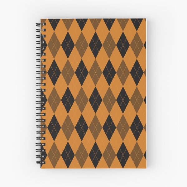 Item preview, Black And Orange Argyle Pattern designed and sold by pattern-archive.