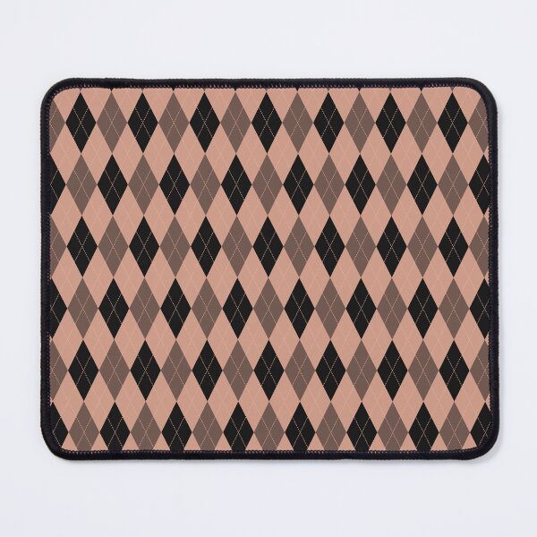 Item preview, Black And Peach Argyle Pattern designed and sold by pattern-archive.