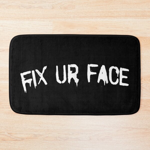 Item preview, Edgy Grunge Fix Ur Face Distressed Text Streetwear Sarcastic Attitude Art designed and sold by EricCotanori.