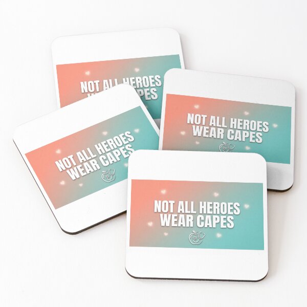 Item preview, Not All Heroes Wear Capes - Teacher Nurse Appreciation Gift, Healthcare Hero Quote, Motivational Design for Educators and Medical Staff designed and sold by Petringo.