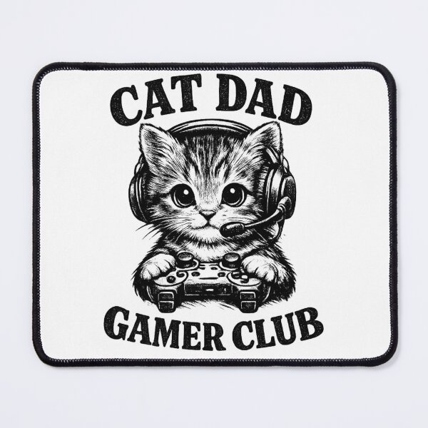 Item preview, Cat Dad Gamer Club designed and sold by Shopex10.