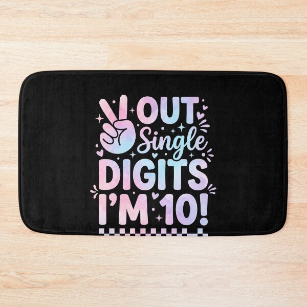 Item preview, Peace-Out-Single-Digits-I'm-10!-Tenth-Birthday-Double-Digits-Celebration designed and sold by SofenArt.