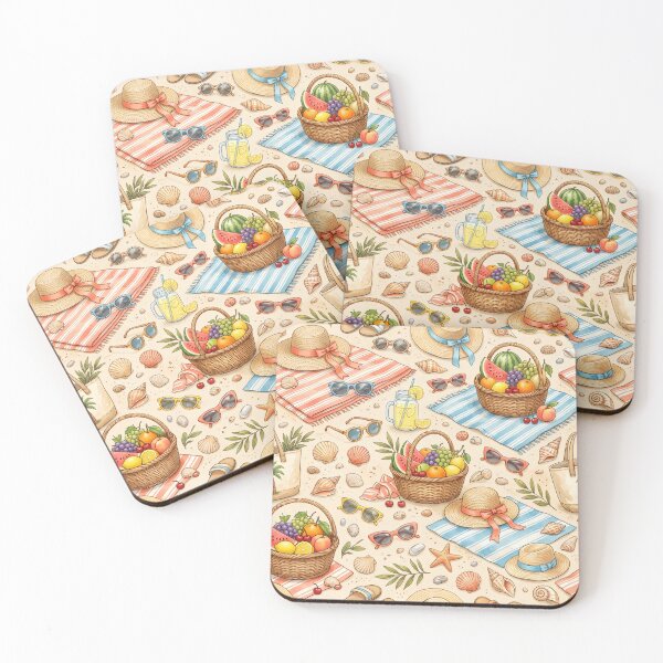 Item preview, Picnic on the beach. designed and sold by MyHappyArtShop.