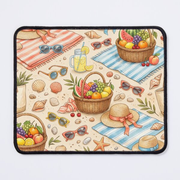 Item preview, Picnic on the beach. designed and sold by MyHappyArtShop.