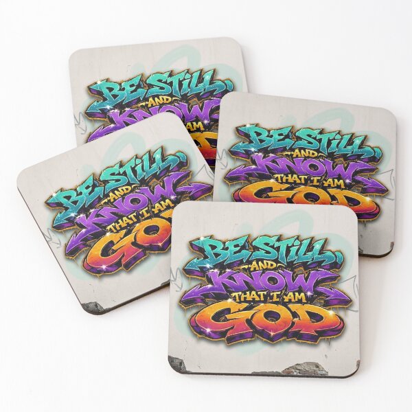 Item preview, Be Still and Know Graffiti Faith Mural designed and sold by AzmyStore.as .