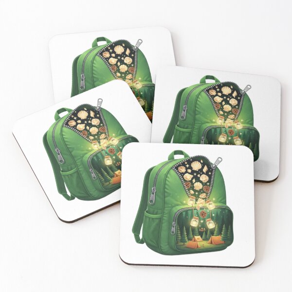 Item preview, Green Backpack Fantasy Camping World designed and sold by AbanoubStore.