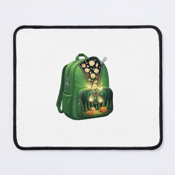 Item preview, Green Backpack Fantasy Camping World designed and sold by AbanoubStore.