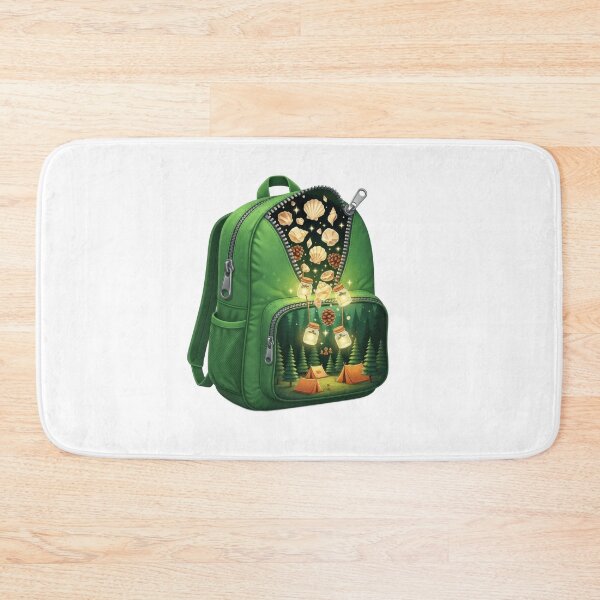 Item preview, Green Backpack Fantasy Camping World designed and sold by AbanoubStore.